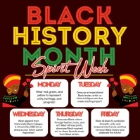 BHM Spirit Week Instagram Post template
