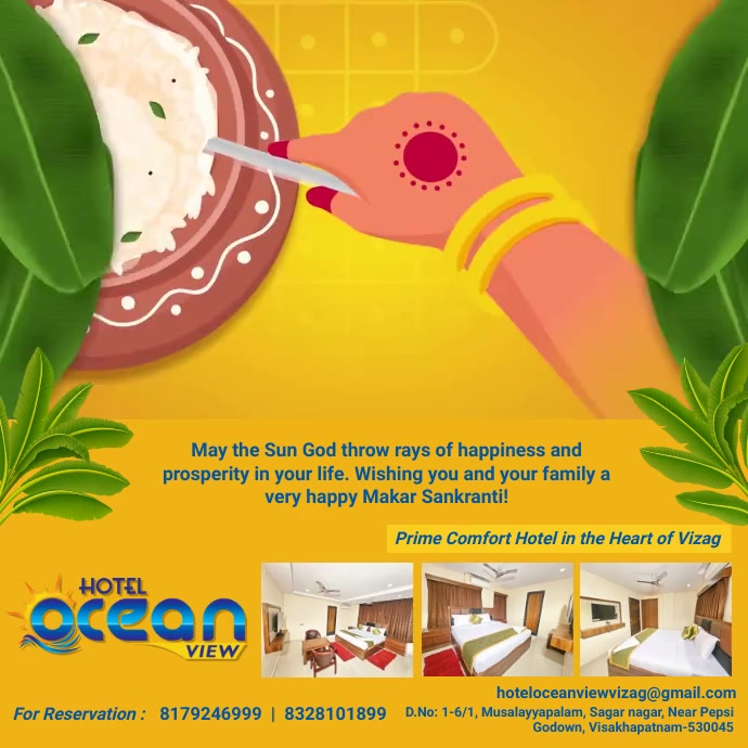 Bhogi, sankranti, pongal, Instagram Post template