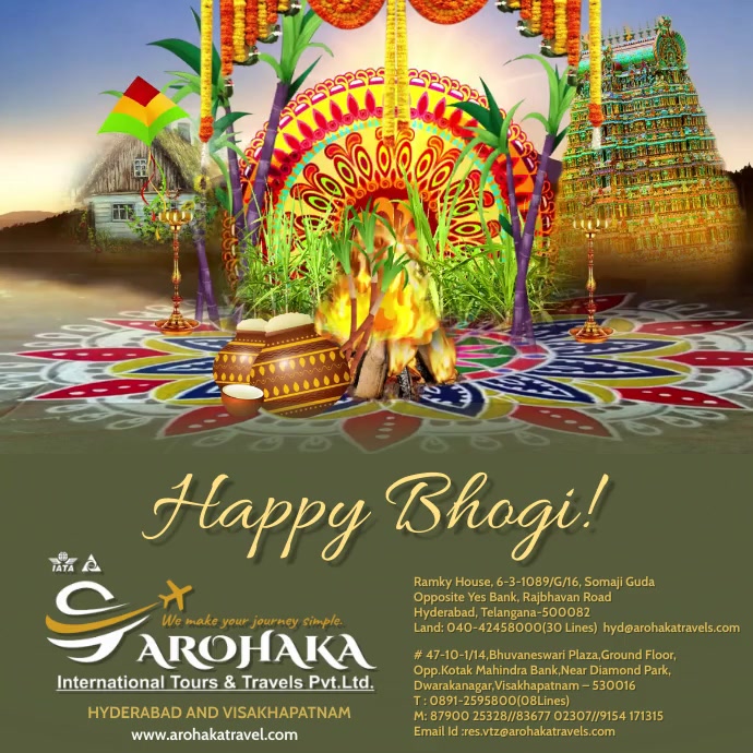 bhogi,sankranti (2) Instagram Post template