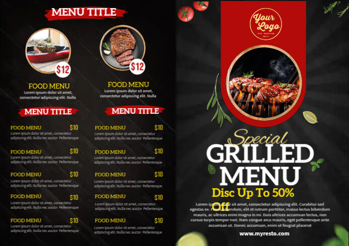 Bi Fold Pool Menu Stunning Bi Fold Menu Template - Forestryencyclopedia