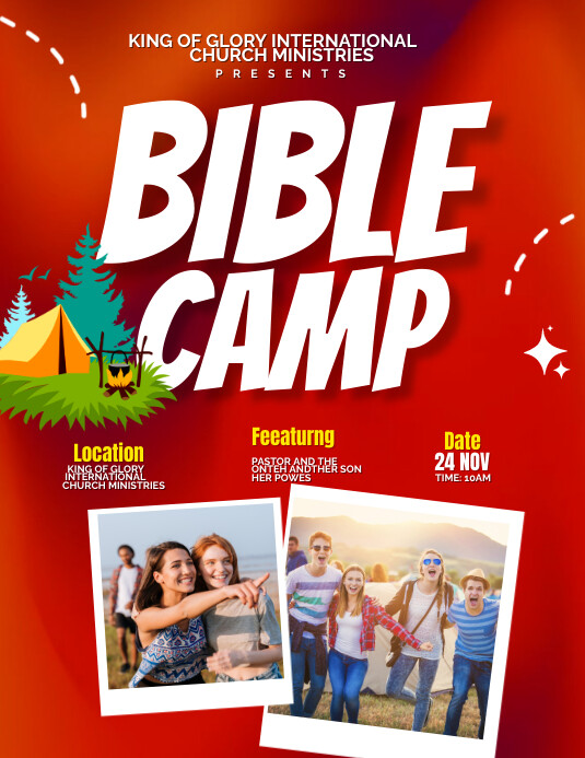 Bible Camp Template PosterMyWall