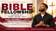 White Bible Fellowship Event YouTube Channel Cover Photo Template