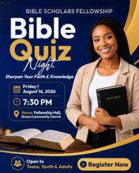 Lilla Bible Quiz Night Instagram Portrait Template