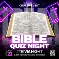 Bible Quiz Night Instagram Post template