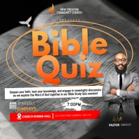 Bible Quiz Poster Wpis na Instagrama template