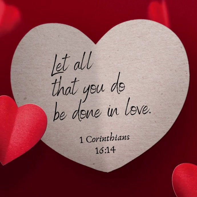 Modele Bible Citation Chute Des Coeurs Amour Video Poster Postermywall