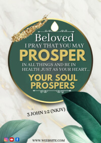 Bible quotes for health template design A4