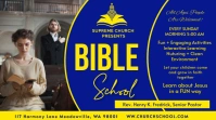Bible School Twitter Post template