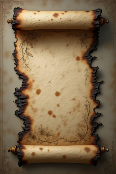 Plantilla de Bible Scroll Burn Edges | PosterMyWall