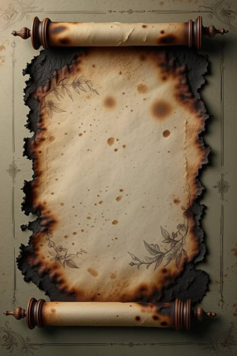Bible Scroll Burn Edges Template | PosterMyWall