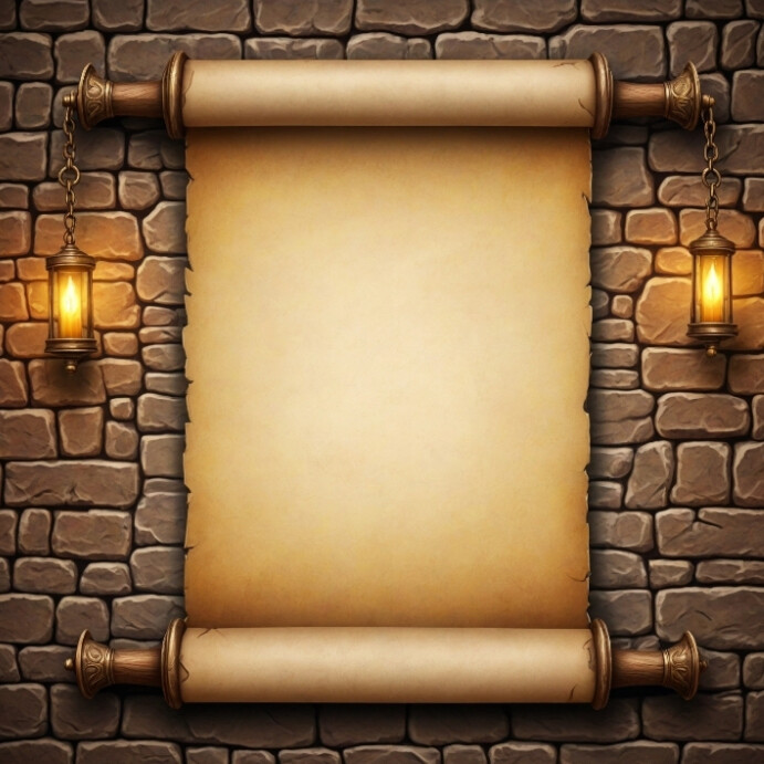 Introduction Scroll Bible scroll template | PosterMyWall