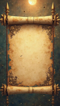 Bible scroll template Visitkort