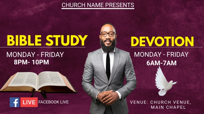 bible study, devotion Template | PosterMyWall