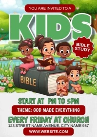 Bible Study Ads A4 template