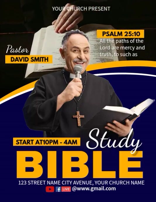 Bible Study Ads Template | PosterMyWall