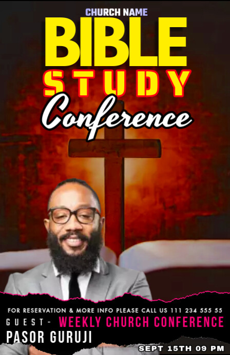 bible study advertisement Template | PosterMyWall