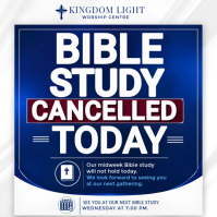 Blanc Bible Study Cancellation Square Template