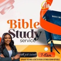 Bible study/Chu rch Publicação no Instagram template