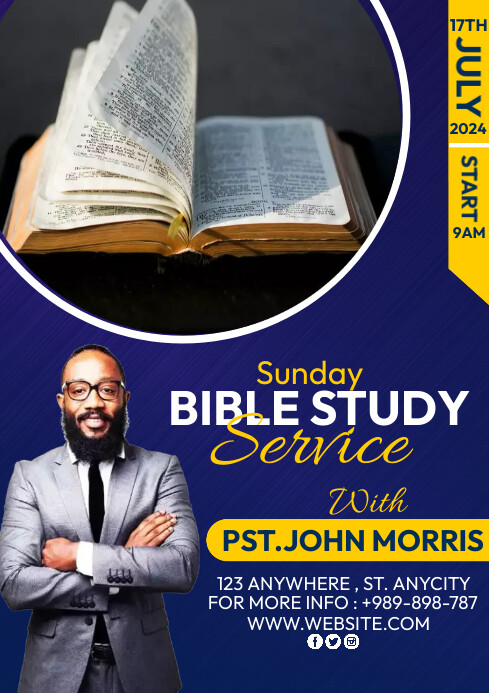 bible study classes Template | PosterMyWall