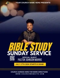 bible study classes Flyer (US Letter) template