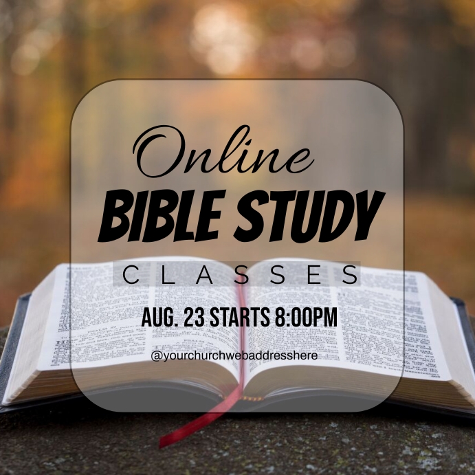 bible study classes Template | PosterMyWall