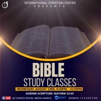 bible study classes Сообщение Instagram template