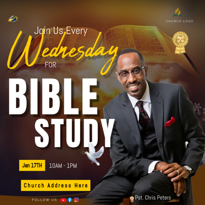 Copy of Bible study classes | PosterMyWall