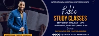 bible study classes Copertina Facebook template