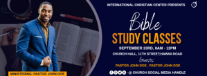 Lilla Bible Study Classes Facebook-coverfoto Template