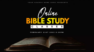 bible study classes Ekran reklamowy (16:9) template