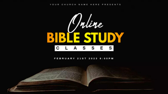 bible study classes Template | PosterMyWall