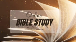 Brązowy Online Bible Study Digital Display Template
