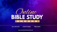 bible study classes งานแสดงผลงานแบบดิจิทัล (16:9) template