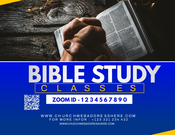 bible study classes Template PosterMyWall