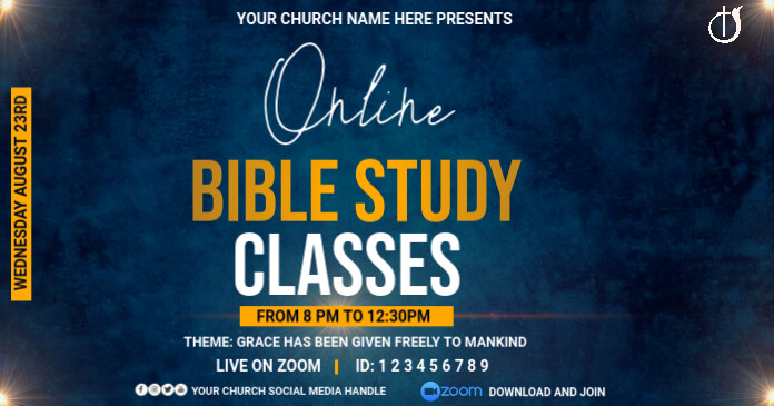 Copy of bible study classes | PosterMyWall