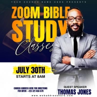 bible study classes Publicação no Instagram template