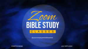 紫色 Bible Study Digital Display Template