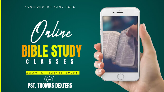 bible study classes Template | PosterMyWall