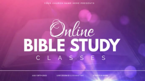 粉色 Online Bible Study Digital Display Template