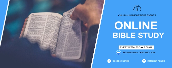 bible study classes Twitch Profile Banner template