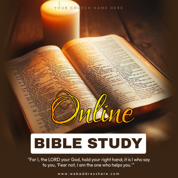 Bible study classes poster Template | PosterMyWall