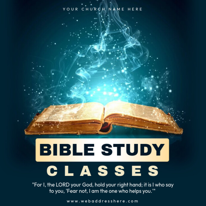 Bible study classes poster Template | PosterMyWall