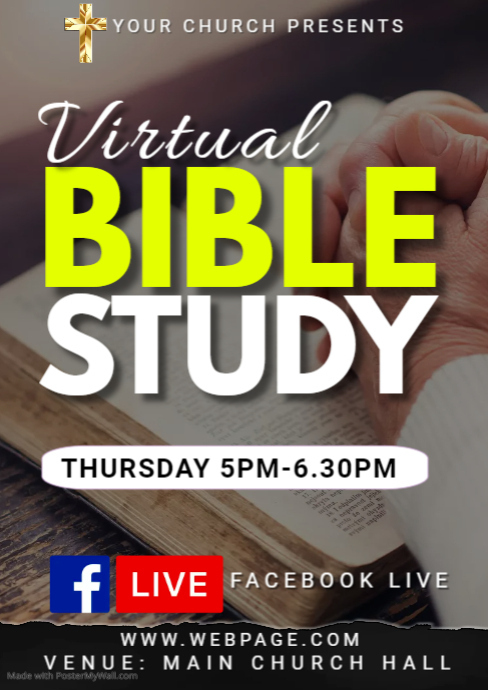 bible study classes Template | PosterMyWall
