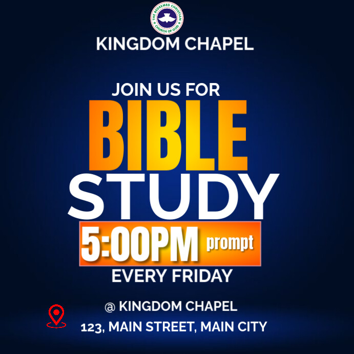 Plantilla de bible study dear | PosterMyWall