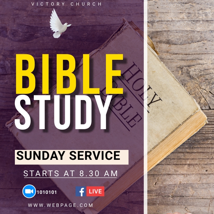Bible study Template PosterMyWall