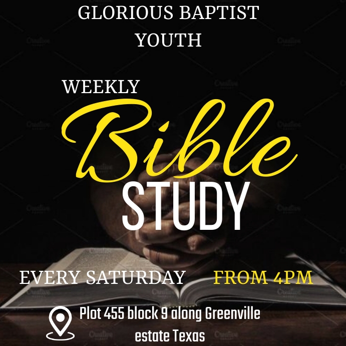 Bible study Template PosterMyWall