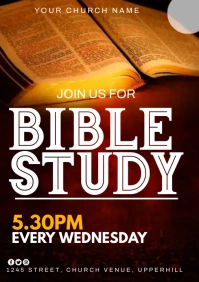bible study A4 template