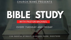 Czarny Bible Study Event Digital Display Template