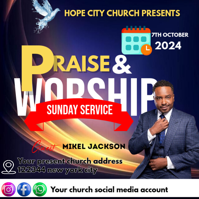 Bible study Instagram na Post template