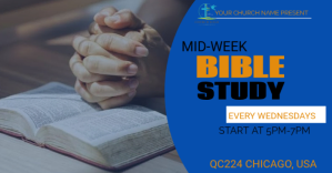 Bible study Anuncio de Facebook template